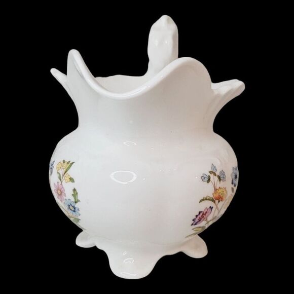 Aynsley Bone China England Cottage Garden Vine Handle 5" Creamer 1985-2001 - Picture 4 of 12